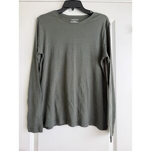 Westbound Women's Long Sleeve Casual Olive Green Shirt Size Large